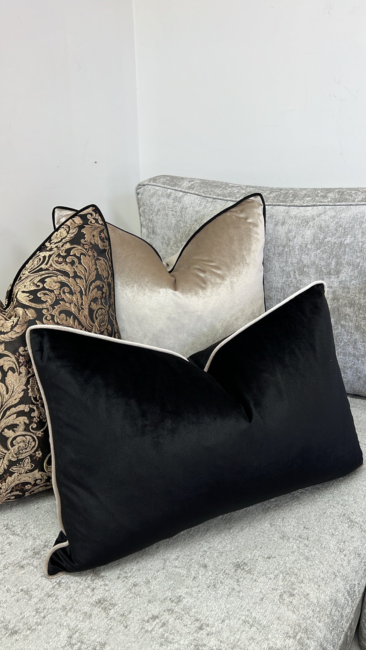 Ritual black cushion - Luscious Homewares