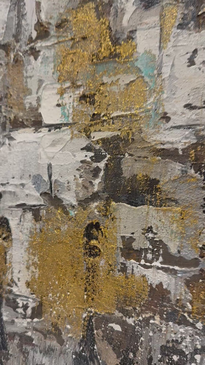 Metropolis wall art gold frame