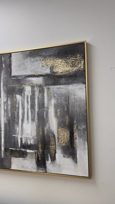 Abstracts Gold frame wall art