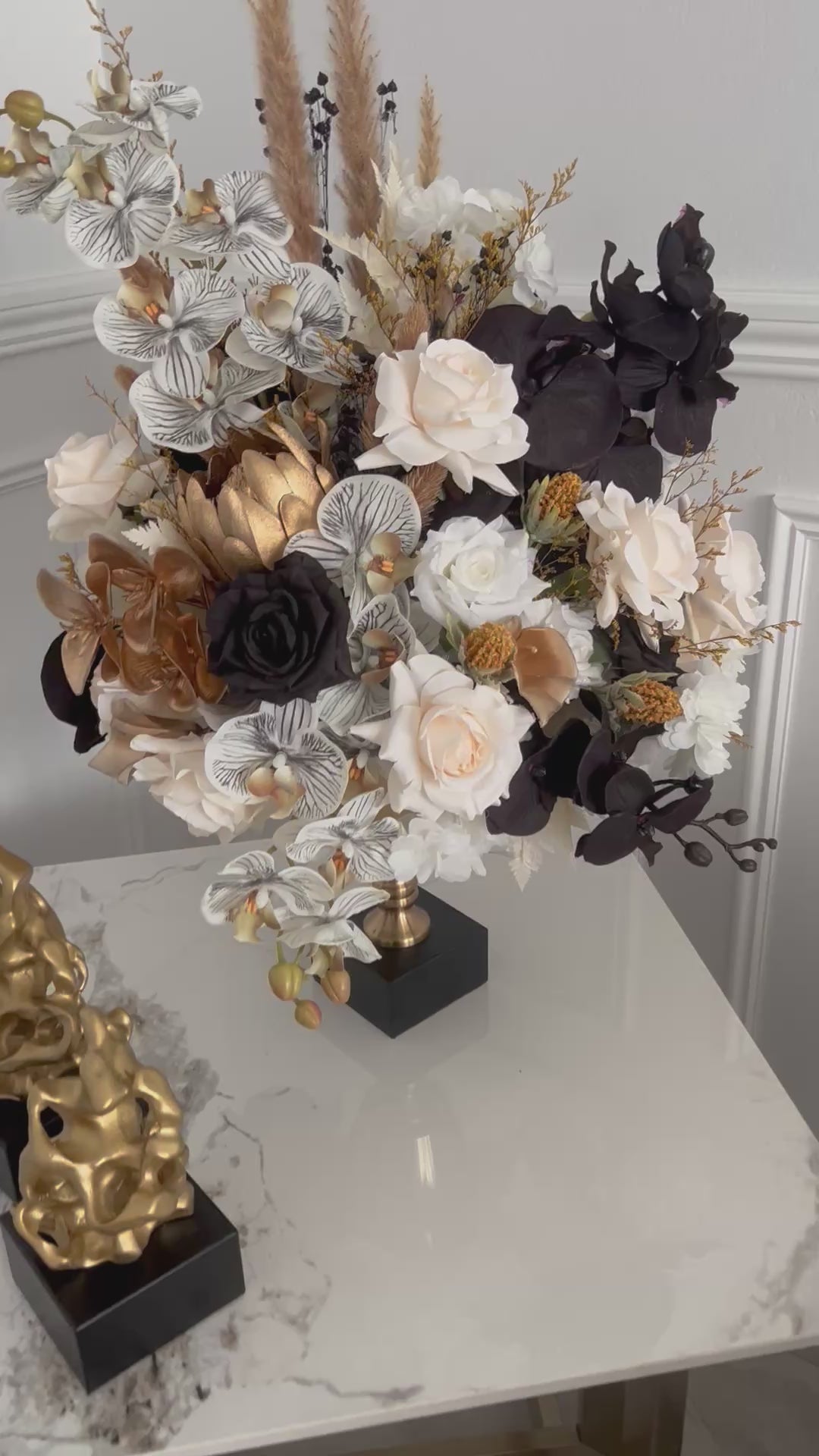 Golden light Floral Arrangement