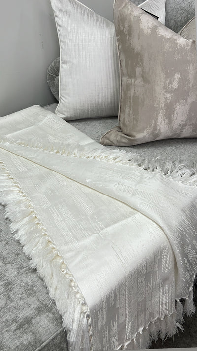 City night white throw - Luscious Homewares