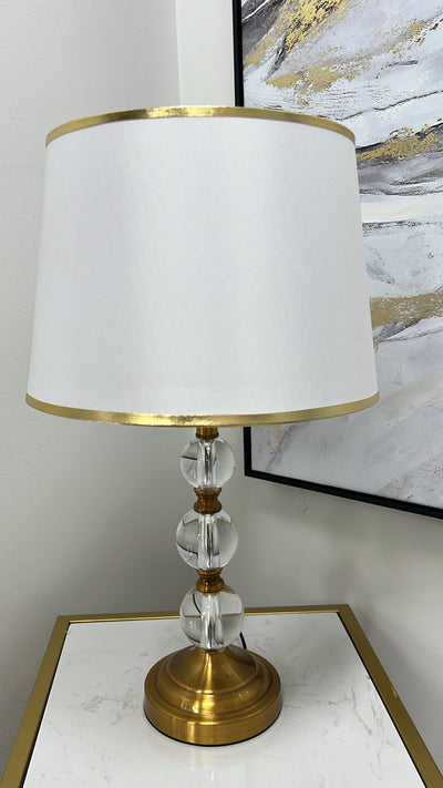 Gold jewel table lamp - Luscious Homewares