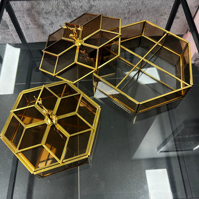 Carina decor storage bronze boxes - Luscious Homewares