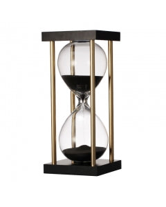 Hour glass black sand - Luscious Homewares