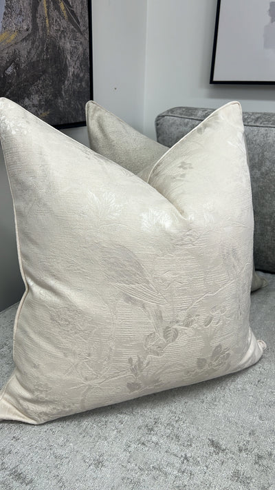 Radwa ivory cushion 55x55 - Luscious Homewares