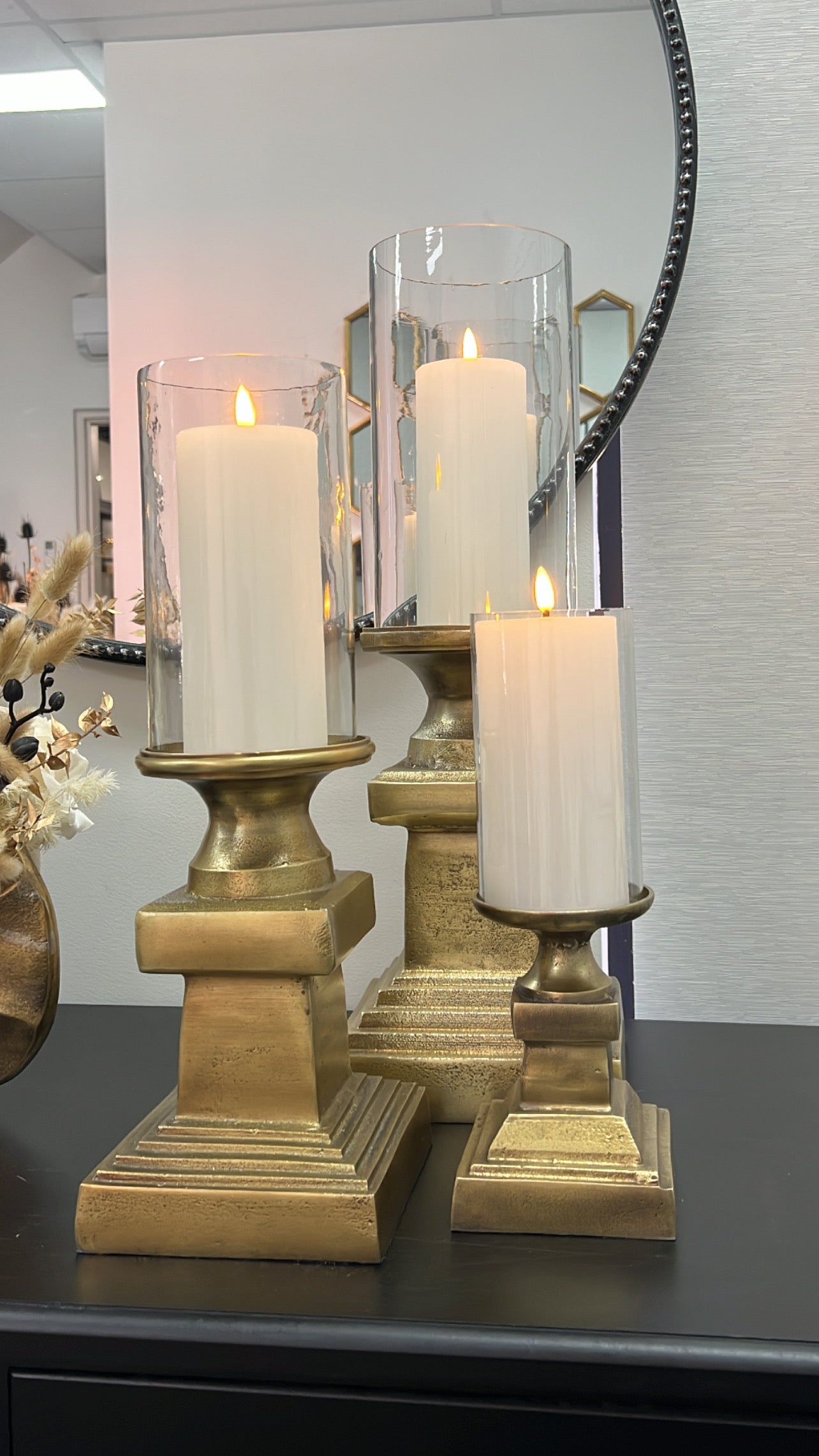 Hurricane candle stands - Luscious Homewares