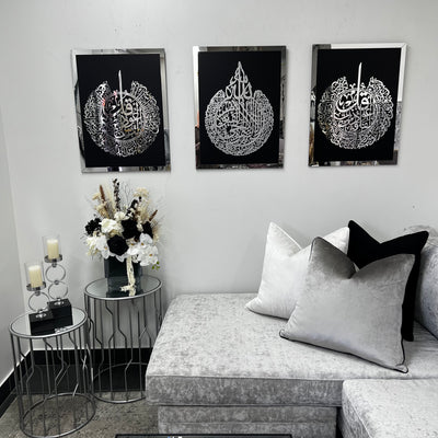 Calligraphy silver & black Acrylic frame - Luscious Homewares