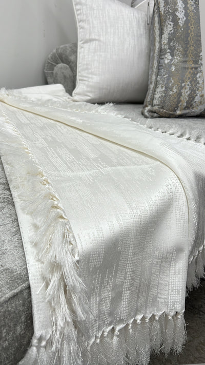 City night white throw - Luscious Homewares